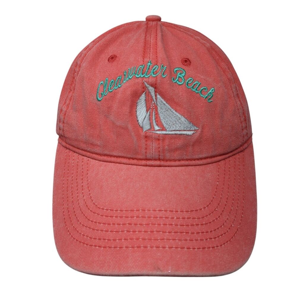 Clearwater Beach Strapback Baseball Cap Pink One Size Adjustable Ben Kaufman